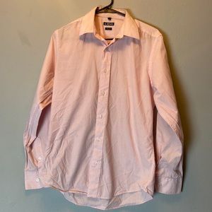 Lido Slim Fit S Pink/White Long Sleeve Button Down